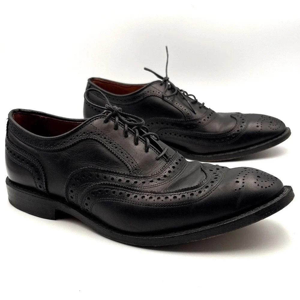 Allen Edmonds Mens McAllister Leather Wingtip Brogue Oxford Shoe 8.5 3E EEE Wide